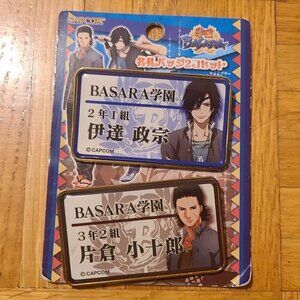 *3 for $30* Vintage Anime Pin Set - Sengoku Basara Pins - Capcom Character Pins